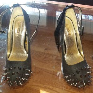 Size 7 Wild Pair Spiked Heels Stiletto 6inch